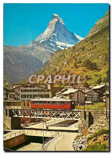 Cartes postales moderne Zermatt mit Matterhorn