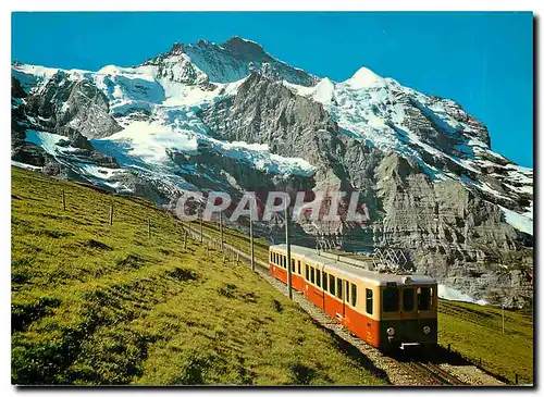 Cartes postales moderne Kleine Scheidegg Jungfraubahn mit Jungfrau