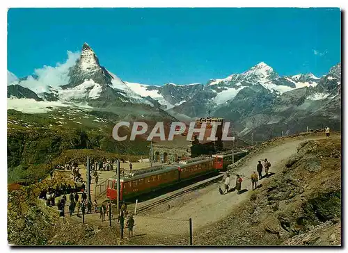 Cartes postales moderne Zermatt Gornergrat mit Matterhorn und Dent Blanche