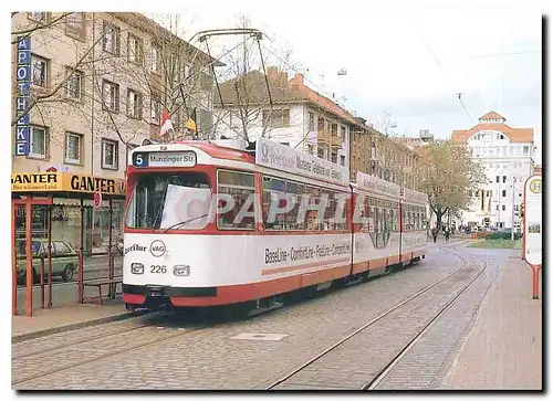 Cartes postales moderne Freiburger StraBenbahn Duewag Dusseldorf