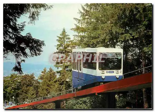 Moderne Karte Seilbahn Rigiblick der Verkehrsbetriebe Zurich