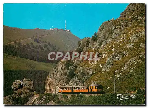 Cartes postales moderne Pays Basque la Rhune la Br�che et le funiculaire