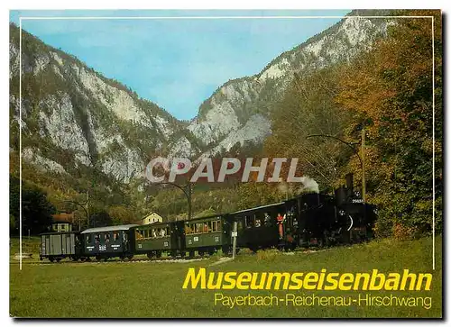 Cartes postales moderne Museumseisenbahnzug mit Dampflok