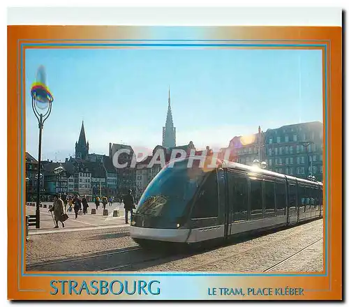 Cartes postales moderne Strasbourg Alsace place Kleber le tram