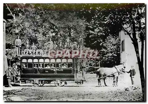 Cartes postales moderne Erster Pferdebahnwagen