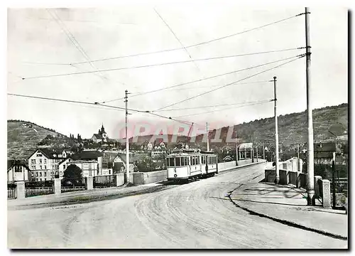 Cartes postales moderne Stuttgart Obert�rkheim Neckarbr�cke mit zug der