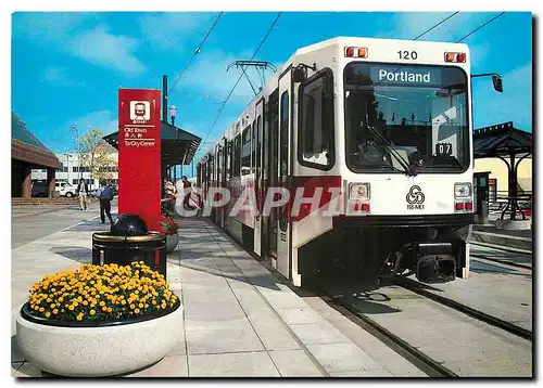 Cartes postales moderne  Light rail Portland oregon running from Gresham to dowwntown Portland