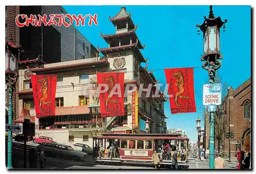 Cartes postales moderne Grant avenue at California Street The heart of San Francisco Chinatown