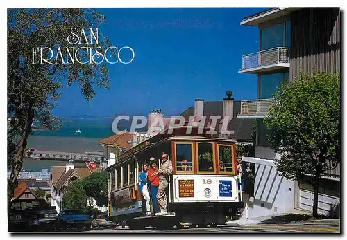 Moderne Karte San Francisco cable car