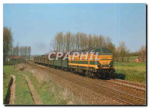 Cartes postales moderne NMBS SNCB locomotive diesel �lectrique