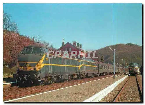 Cartes postales moderne SNCB NMBS locomotive diesel hydraulique