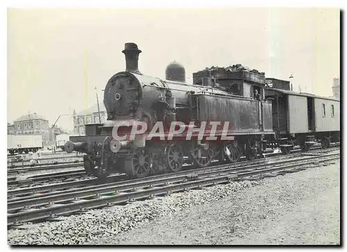 Moderne Karte SNCB Haine Saint Pierre locomotive tender � vapeur