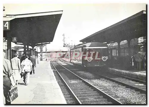 Moderne Karte SNCB Autorail Brossel