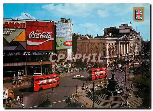 Moderne Karte London Piccadilly circus and statue of Eros