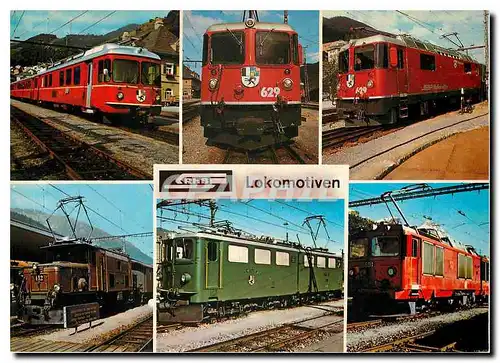 Cartes postales moderne Zwelkraft lokomotive