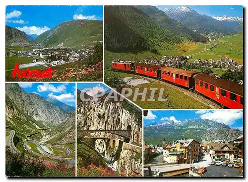 Cartes postales moderne Gotthard Luftseilbahn Gemsstock