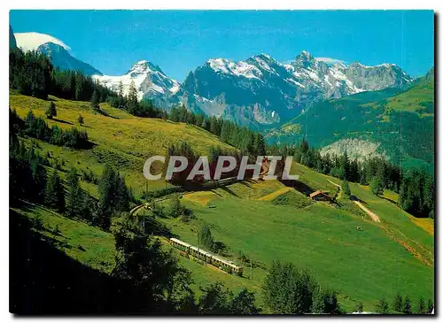 Cartes postales moderne Wengernalpbahn Breithorn Tschingelhorn Gspaltenhorn