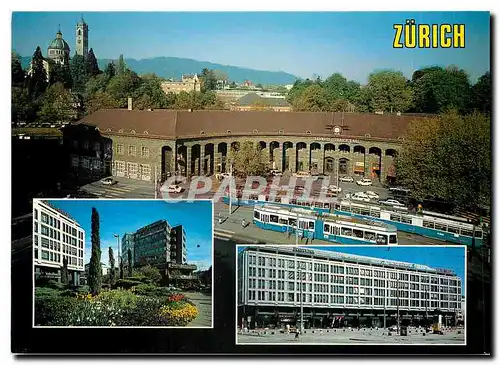 Moderne Karte Zurich Bahnhof Enge