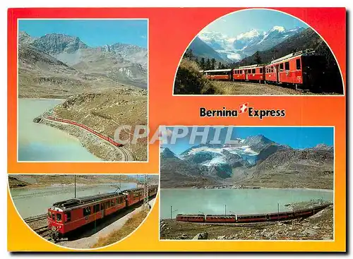 Cartes postales moderne Die Bernina Bahn