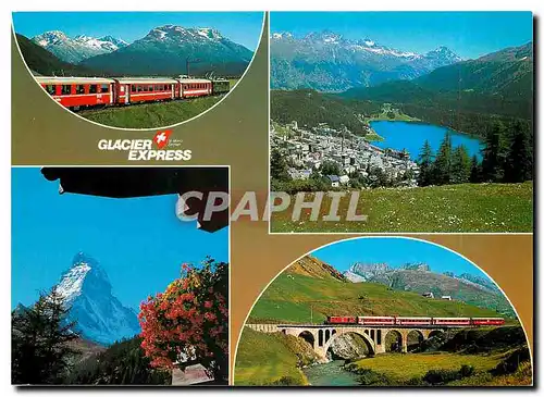 Moderne Karte Glacier Express