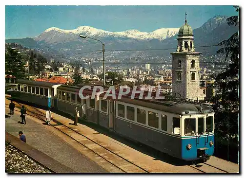 Moderne Karte Nouveau train articul� du chemin de fer Lugano