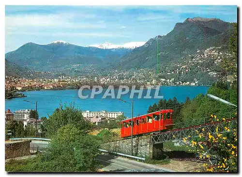 Cartes postales moderne Lugano Funicolare Lugano monte San Salvatore