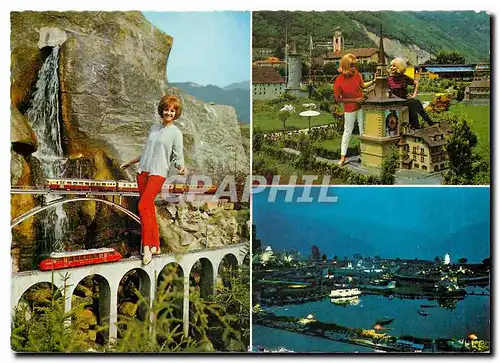 Cartes postales moderne Swissminiatur melide Lugano