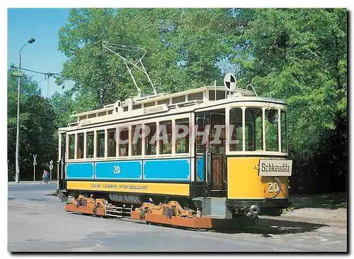 Cartes postales moderne Historischer  Triebwagen der Leipziger Aubenbahn