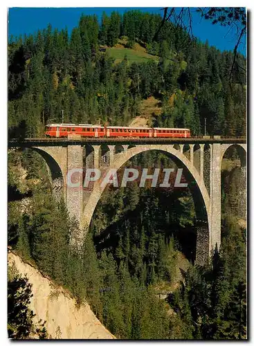 Cartes postales moderne Die Rhatische Bahn auf dem Wiesner Viadukt