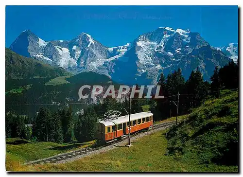 Moderne Karte Murren Bergbahn GrutschalpMurren