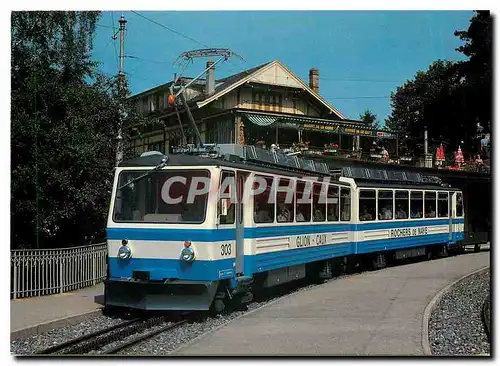 Cartes postales moderne Chemin de fer Glion Rochers de Naye