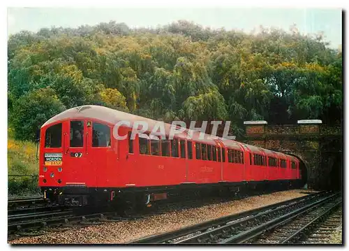 Moderne Karte  Tube stock train