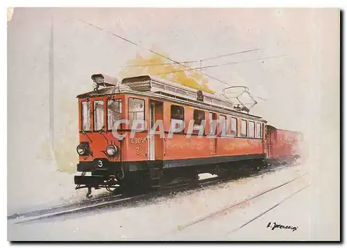 Cartes postales moderne Tramway Nyon St Cergue