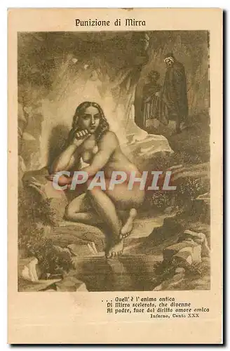 Cartes postales Femme nue erotique Punizione di Mirra