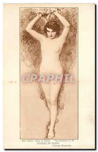 Ansichtskarte AK Femme nue erotique Sutdio di Nudo Grosso Giacomo