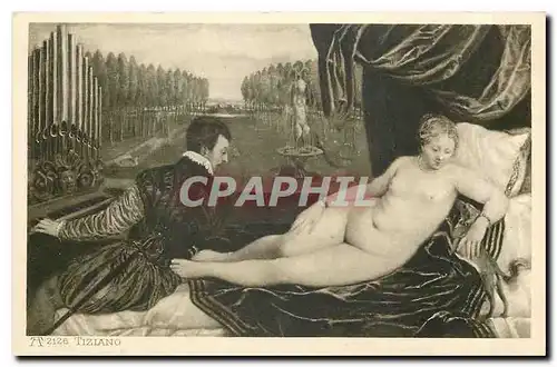 Cartes postales Femme nue erotique Tiziano