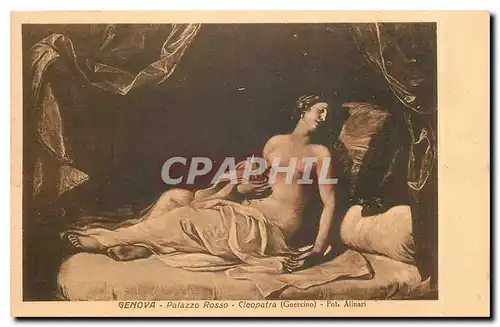 Cartes postales Femme nue erotique Genova Palazzo Rosso Cleopatra