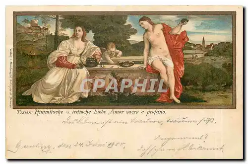 Cartes postales Femme nue erotique Tizian