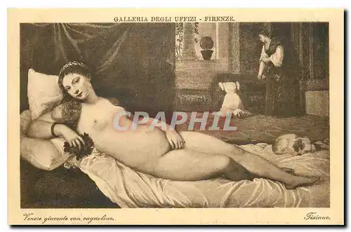Ansichtskarte AK Femme nue erotique Galleria Degli Uffizi Firenze