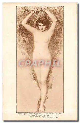 Ansichtskarte AK Femme nue erotique Studio di Nuro Grosso Giacomo