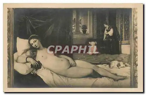 Cartes postales Femme nue erotique Firenze Galleria Degli Uffizi Venere giacente Tiziano