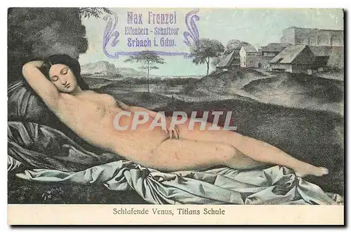 Cartes postales Femme nue erotique Venus Titians