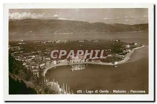 Moderne Karte Lago di Garda Maderno Panorama