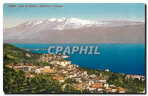 Moderne Karte Lago di Garda Gardone e Fasano