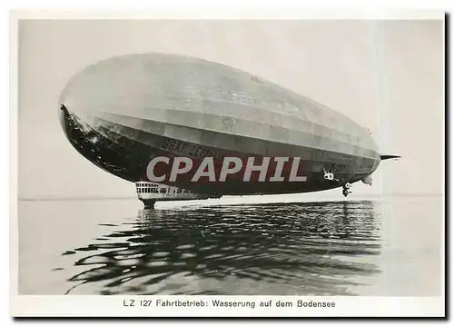 Cartes postales moderne Zeppelin Aviation LZ 127 Wasserung auf dem Bodensee