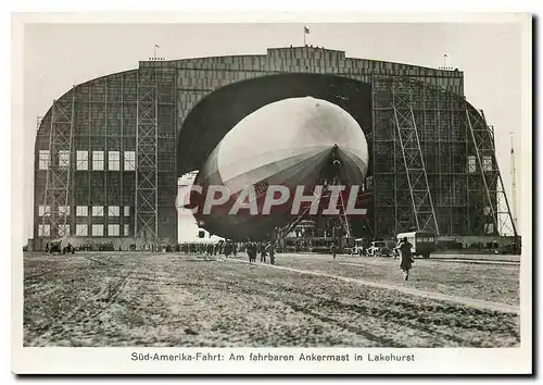 Moderne Karte Zeppelin Aviation Sud Amerika Fahrt