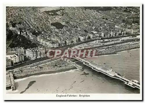 Moderne Karte Zeppelin Aviation England Fahrten Brighton