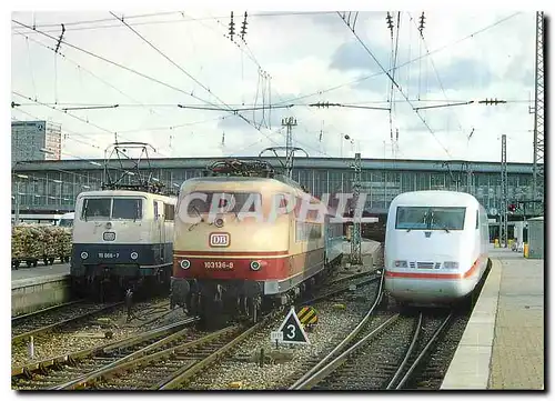 Cartes postales moderne Locomotive 111 066 103 136 401 006