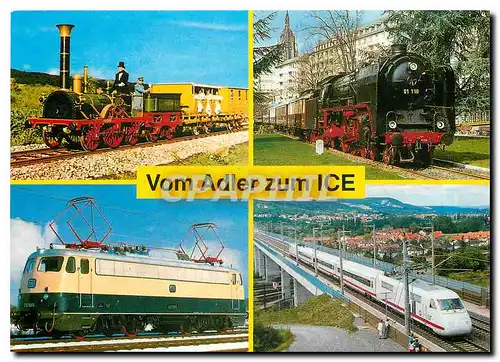 Moderne Karte Locomotive ADLER Locomotive 01 118 Locomotive E10 1266