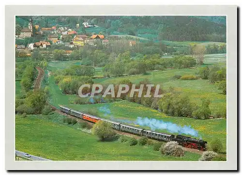 Cartes postales moderne Neubaudampflok 23 105 fahrt in den fruhling